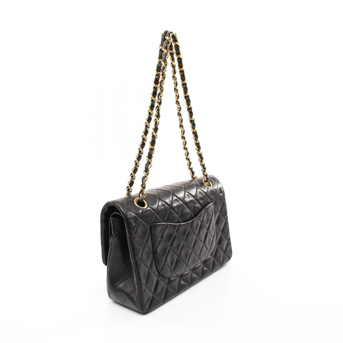 Top Quality Chanel Lambskin Matelasse W Flap Shoulder Bag A01112