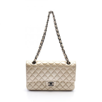 Top Quality Chanel Leather Matelasse W Flap Shoulder Bag A01112