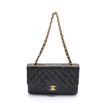Top Quality Chanel Lambskin Matelasse W Flap Shoulder Bag A01112