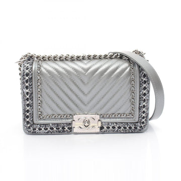 Top Quality Chanel Boy Matelasse Shoulder Bag Leather Fabric