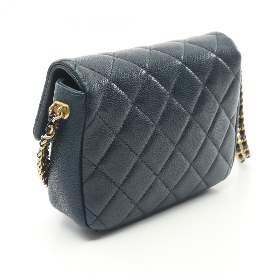 Top Quality Chanel Matelasse Leather Shoulder Bag Navy