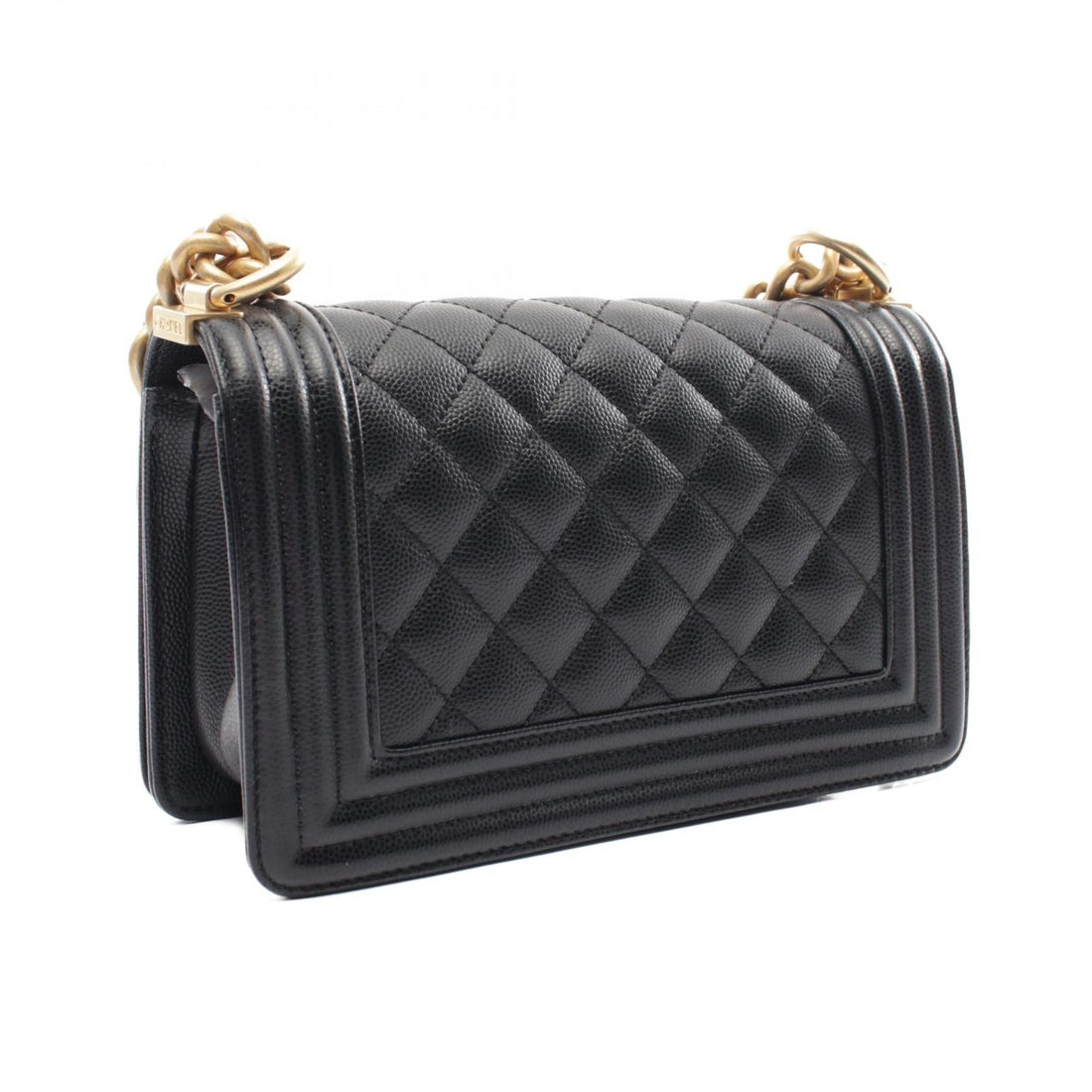 Top Quality Chanel Boy Small Leather Shoulder Bag Black