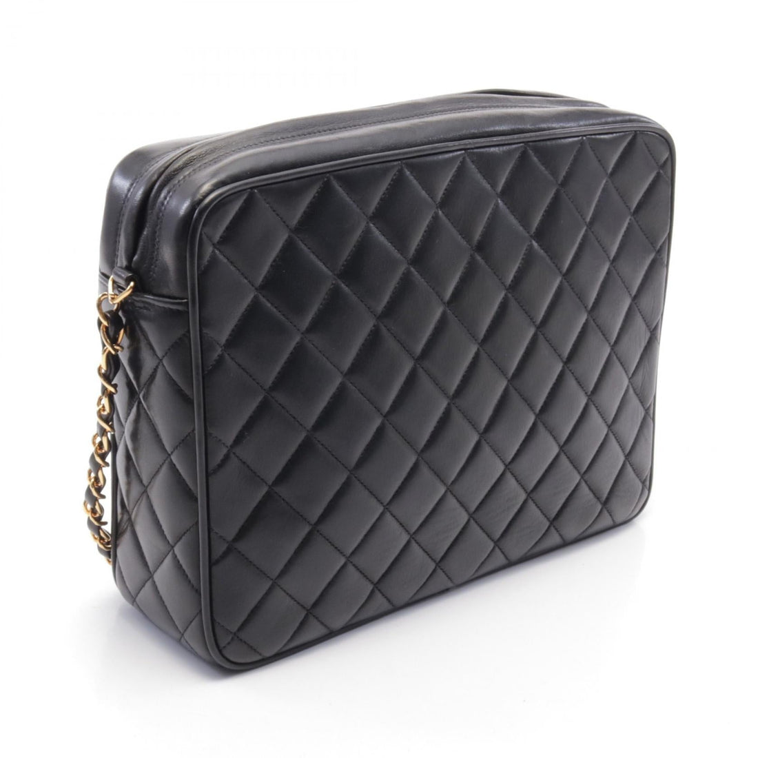 Top Quality Chanel Matelasse Lambskin Shoulder Bag Black