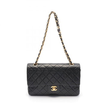 Top Quality Chanel Lambskin Matelasse W Flap Shoulder Bag