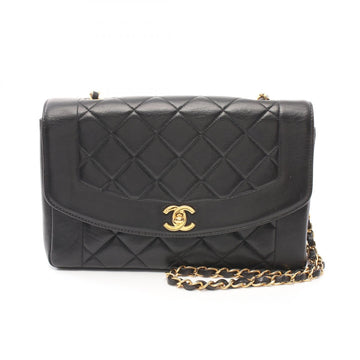 Top Quality Chanel Diana Flap Lambskin Shoulder Bag Black