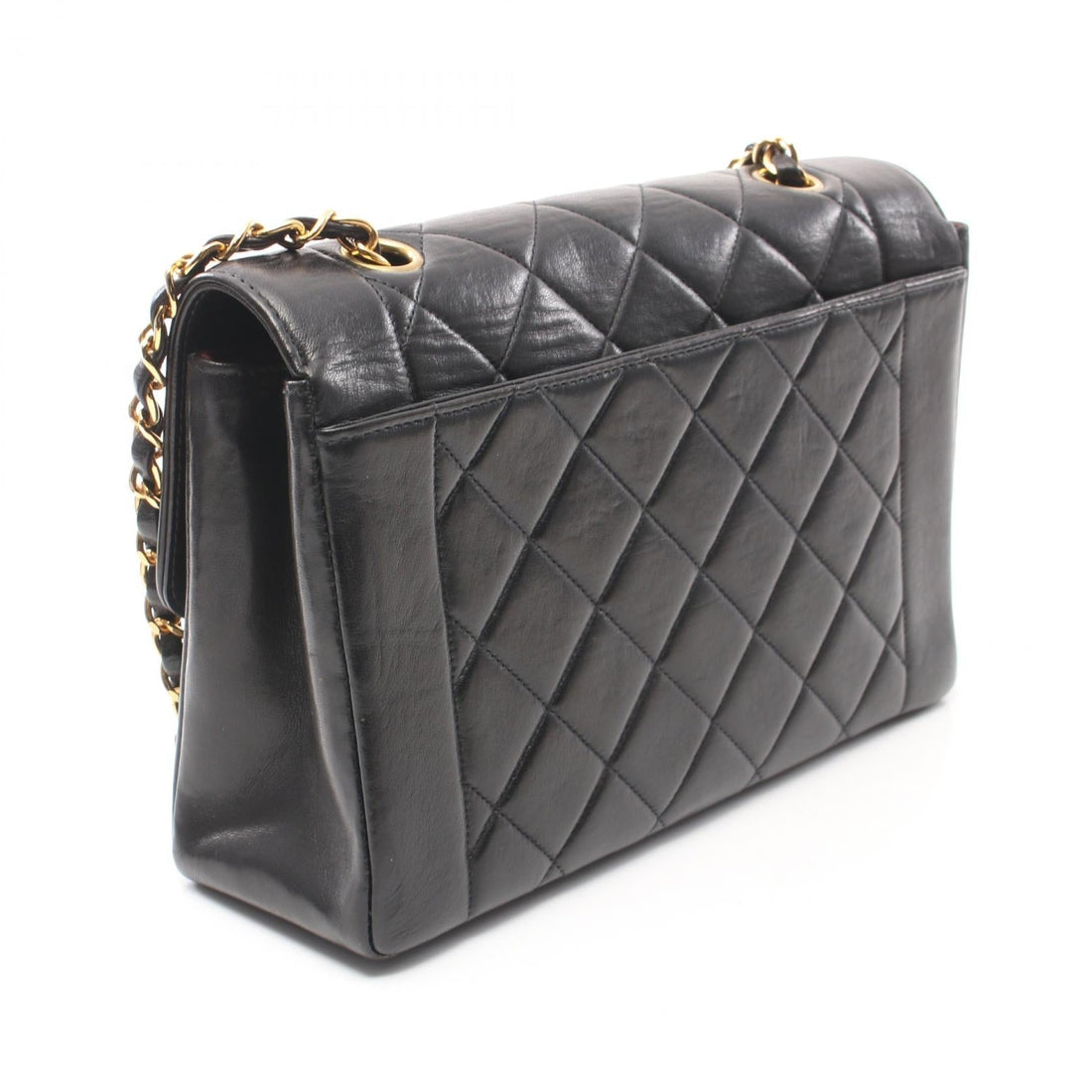 Top Quality Chanel Diana Flap Lambskin Shoulder Bag Black