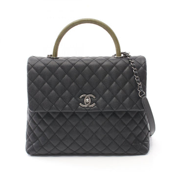 Top Quality Chanel Caviar Exotic Leather Coco Handle Bag