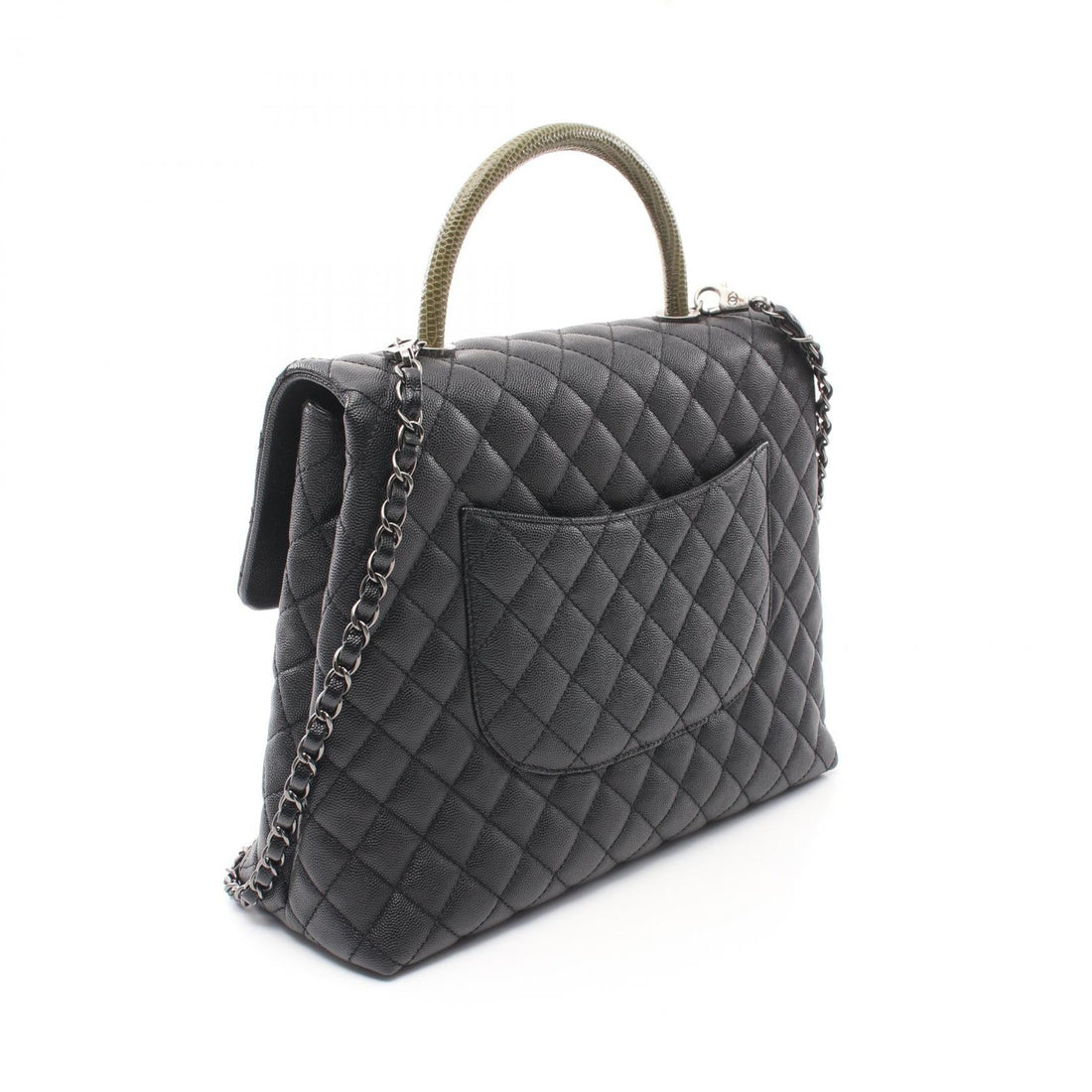 Top Quality Chanel Caviar Exotic Leather Coco Handle Bag