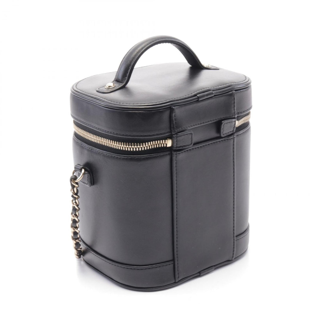 Top Quality Chanel Lambskin Coco Mark Handbag Black AS0323