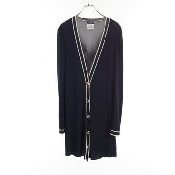 Top Quality Chanel Rayon Cardigan Navy/Ivory