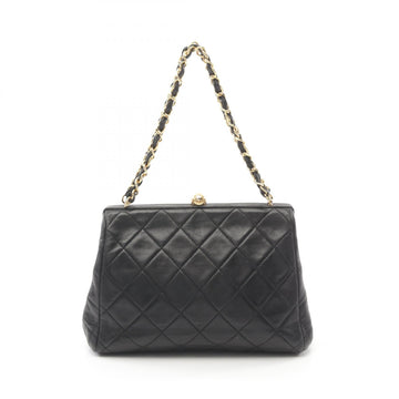 Top Quality Chanel Lambskin Matelasse Handbag Black