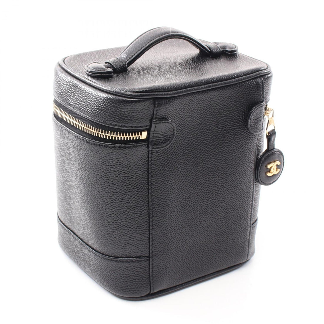 Top Quality Chanel Caviar Skin Coco Mark Handbag Black