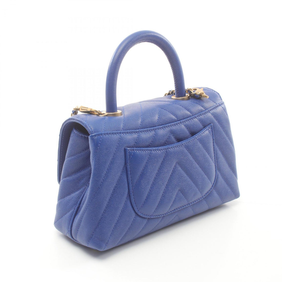 Top Quality Chanel Coco Handle V-Stitch Leather Handbag