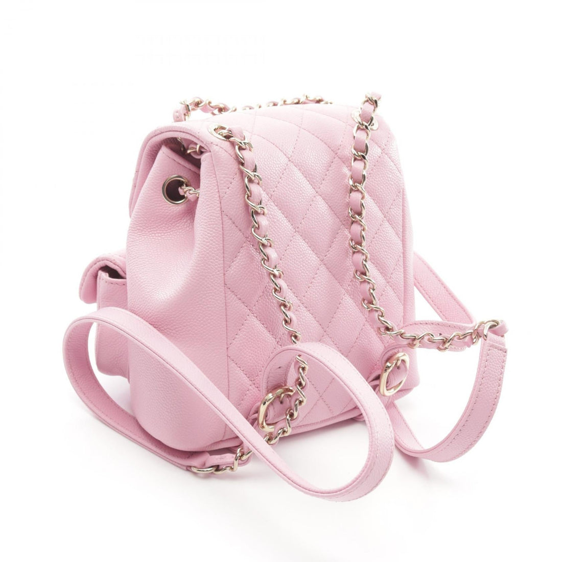 Top Quality Chanel Coco Mark Small Leather Backpack Pink