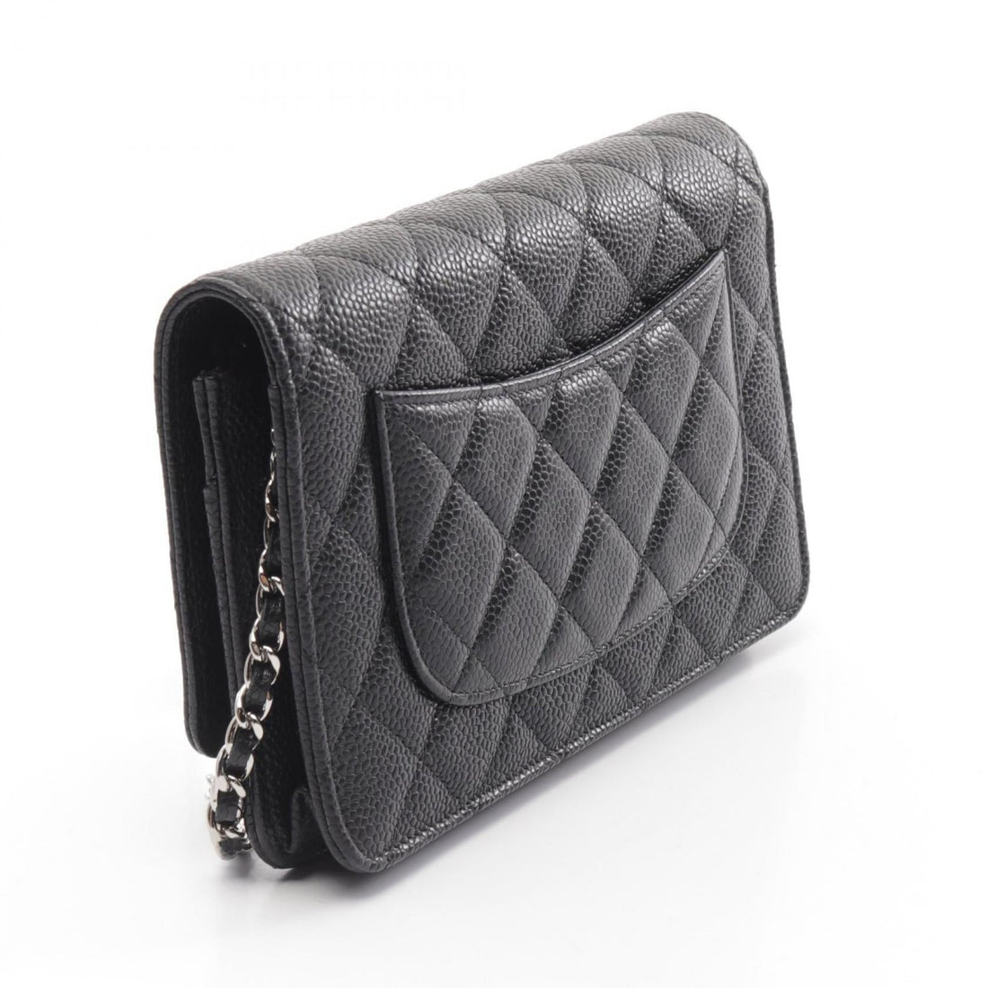 Top Quality Chanel Caviar Skin Matelasse Shoulder Bag Black