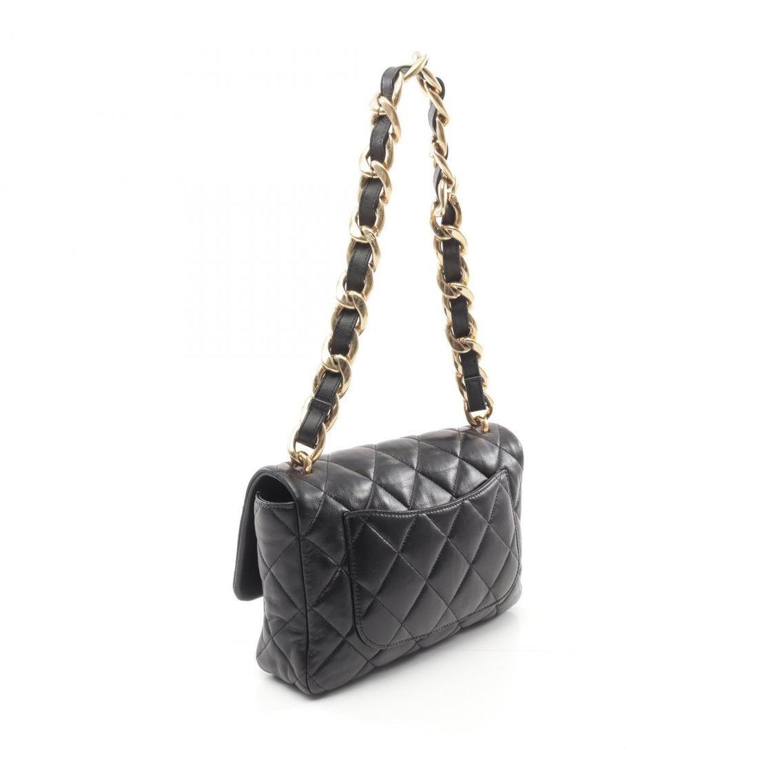 Top Quality Chanel Lambskin Large Flap Shoulder Bag Black