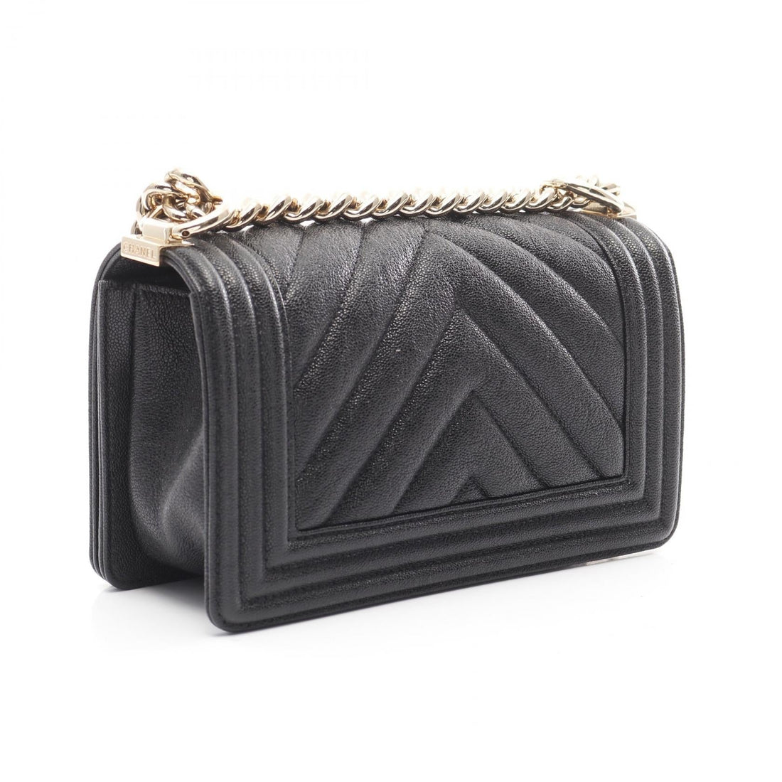 Top Quality Chanel Boy Small Chevron Leather Shoulder Bag