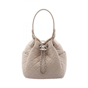 Top Quality Chanel Matelasse Leather Handbag Beige