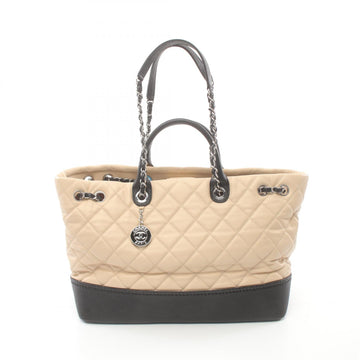 Top Quality Chanel Gabrielle Leather Tote Bag Beige/Black