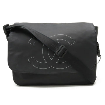 Top Quality Chanel Rubber Coated Messenger Bag Black