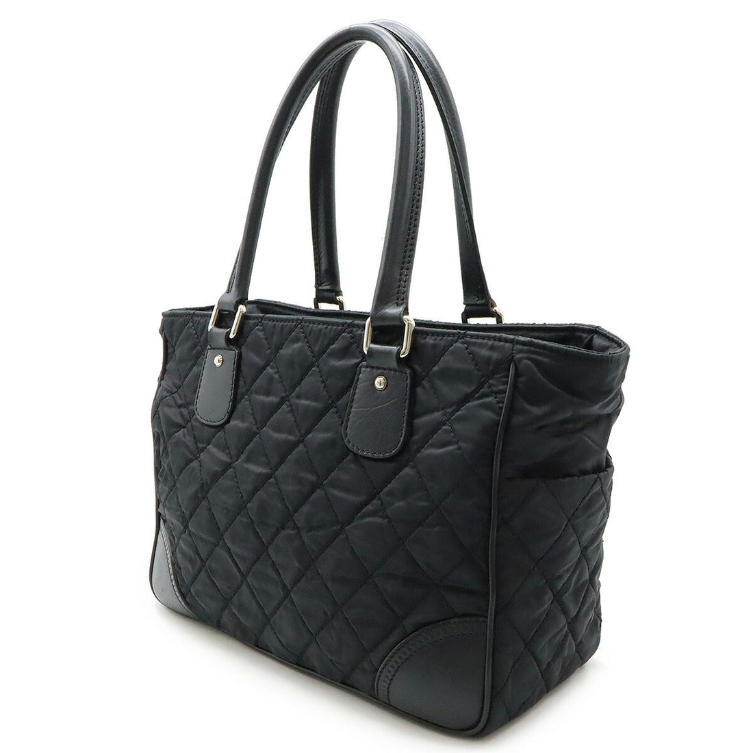 Top Quality Chanel Nylon Canvas Leather Tote Bag A33100