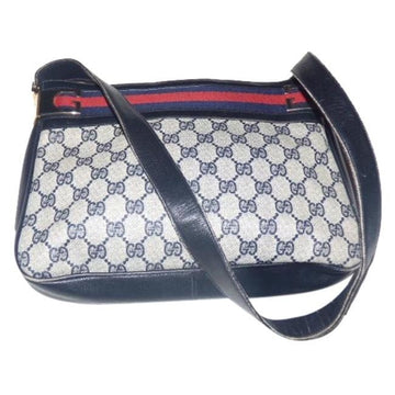 Gucci  Pursesdesigner Purses Shades Of Blue With Large G Logo Coated Canvas And Leather Shoul