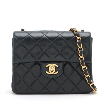 New 1:1 Rep Top Quality Chanel Mini Matrasse  Single Flap Single Chain Bag Navy G  6th