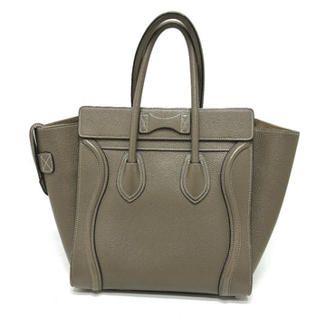 CELINE Handbag leather beige Luggage Women Secondhand