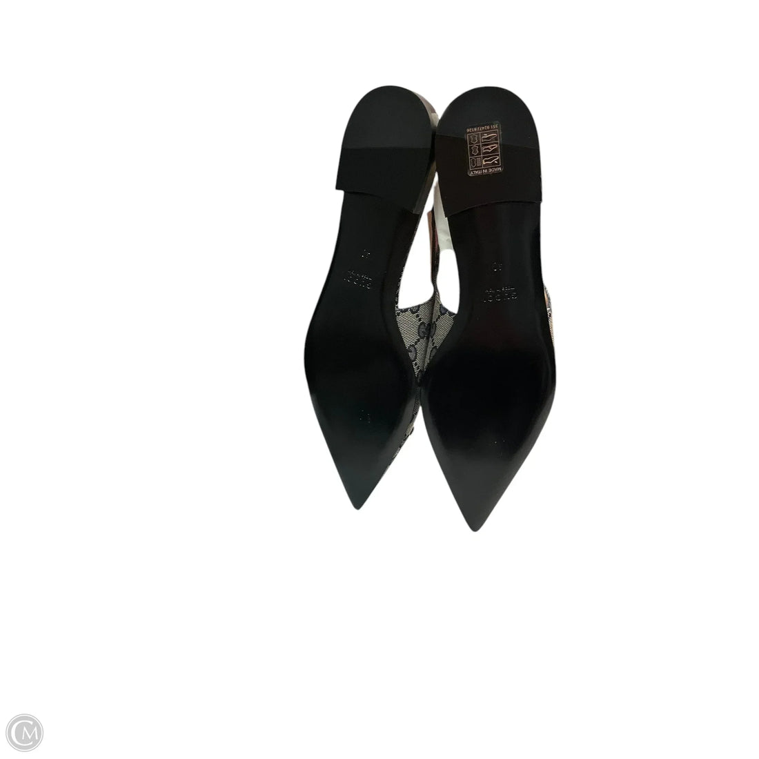 Shoes Luxury Designer By Gucci In Navy, Size: 10