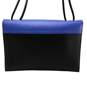 CELINE Clutch bag leather black Spring / Summer 2015 Tricolor Pocket Medium Clutch Women New 1:1