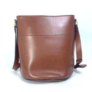 CELINE Shoulder Bag 193043CKA leather Brown BUCKET MAILLON TRIOMPHE Maillon Triomphe Bucket Bag Women New 1:1