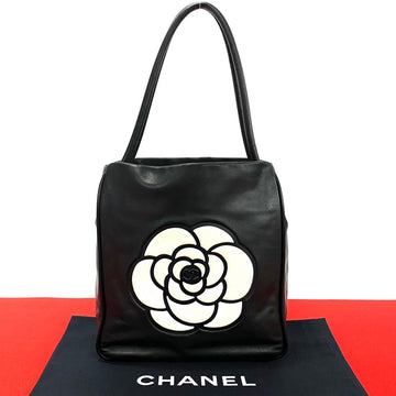 Top Quality Chanel Camellia Logo Lambskin Tote Bag