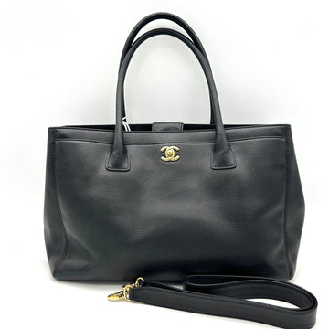 Top Quality Chanel Medium Executive Cerf Tote Bag - Black Totes, Handbags LA30415