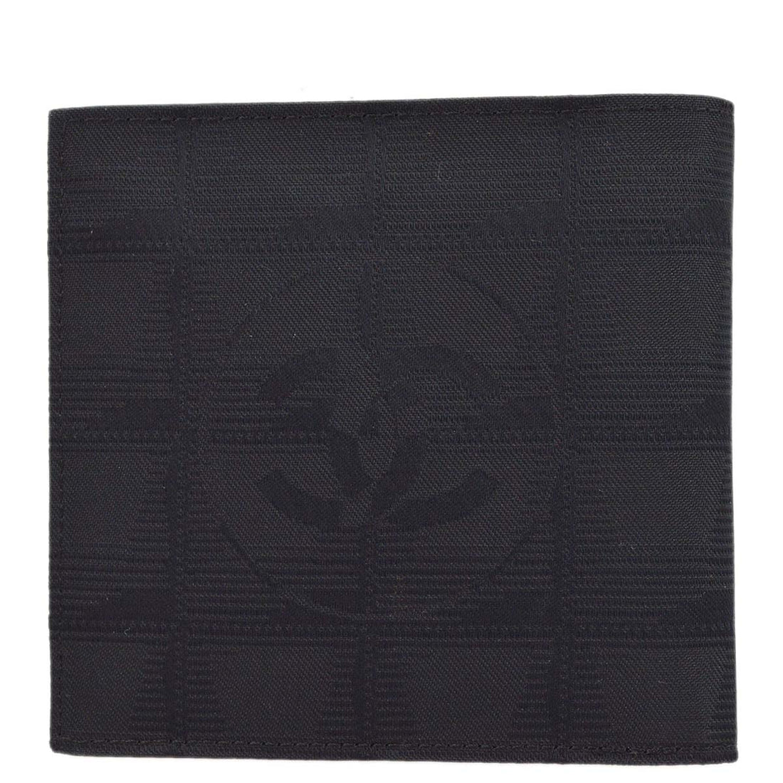 Top Quality Chanel 2000-2001 Black New Travel Line Bifold Wallet