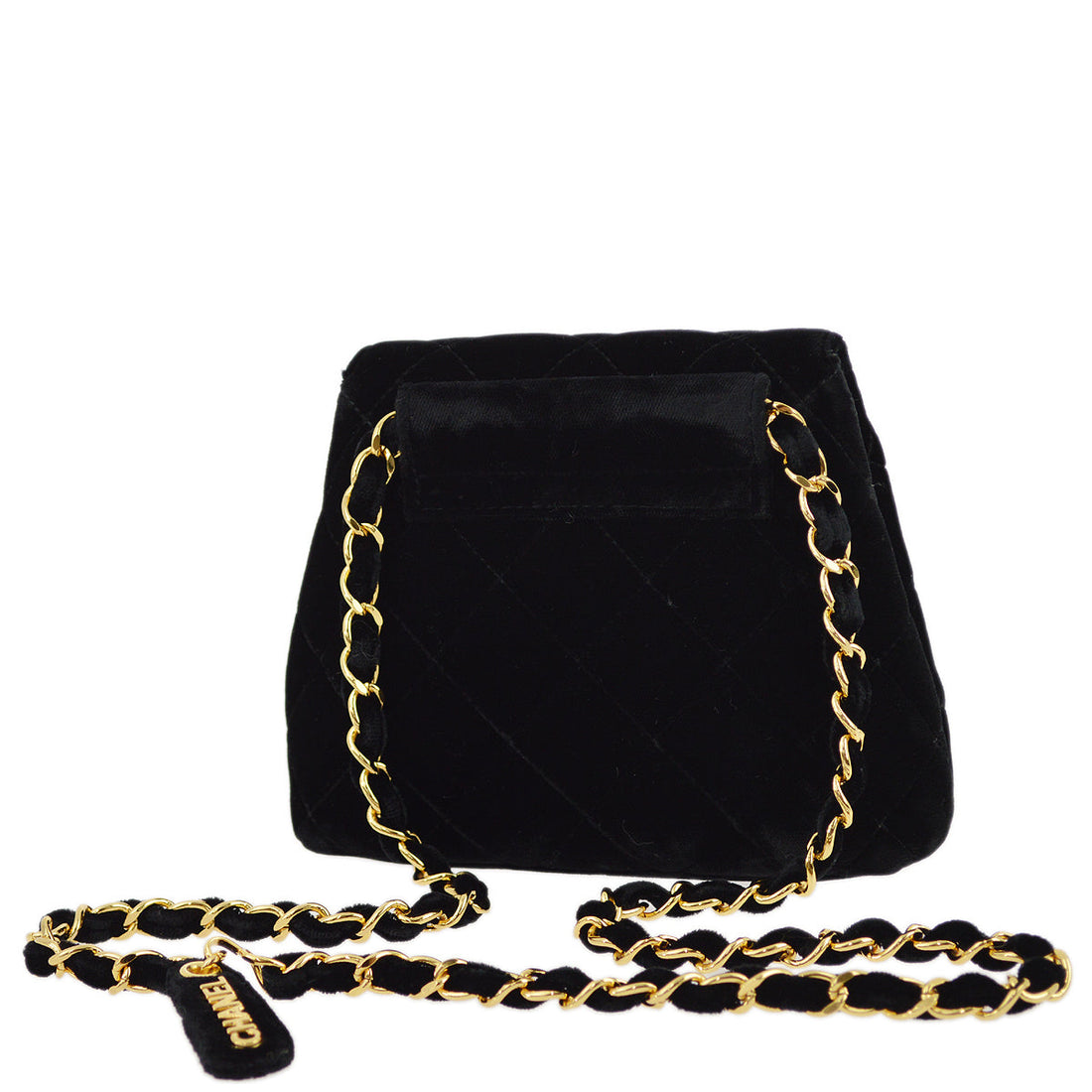 New 1:1 Rep Top Quality Chanel Black Velvet Belt Bum Bag