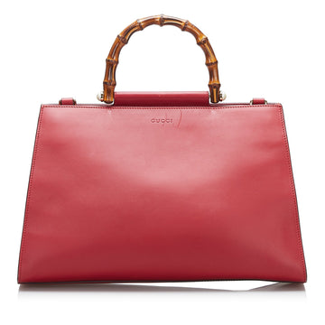 Gucci Medium Bamboo Nymphaea Tote Bag