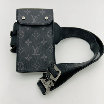 Louis Vuitton Monogram Eclipse Utility Waist Pouch / Canvas Belt Bag GP22243973