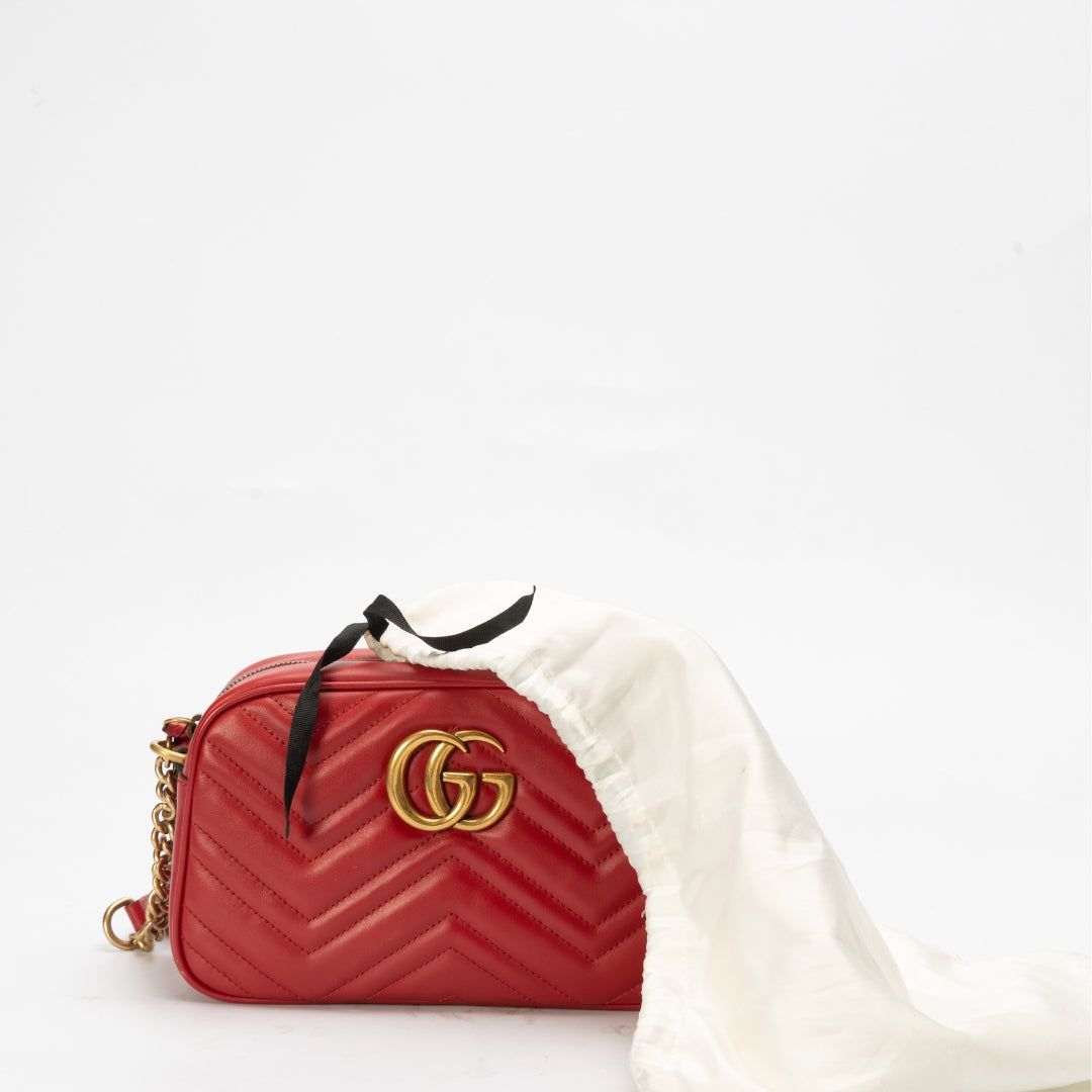Gucci GG Marmont Red Medium Shoulder Bag