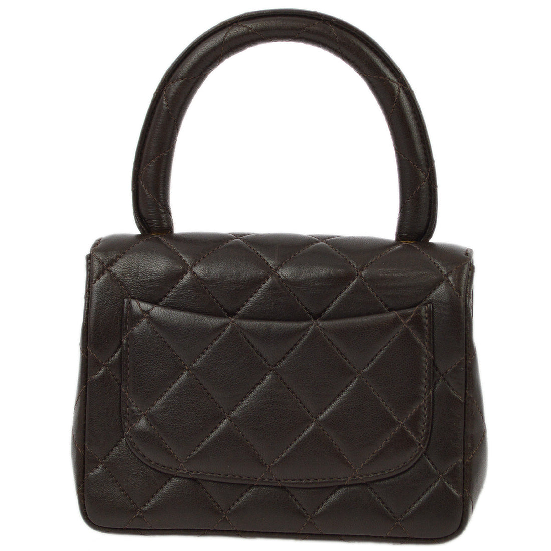 New 1:1 Rep Top Quality Chanel Brown Lambskin Classic Flap Micro Handbag