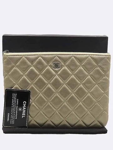 bronze clutch bag Chanel