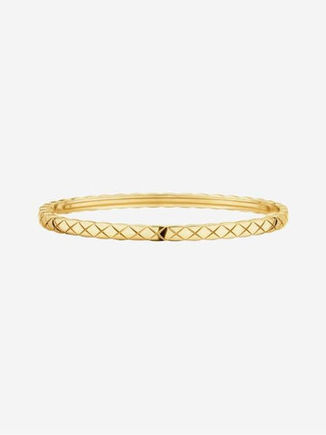 Coco Crush Quilted Diamond Motif Bracelet Gold Chanel