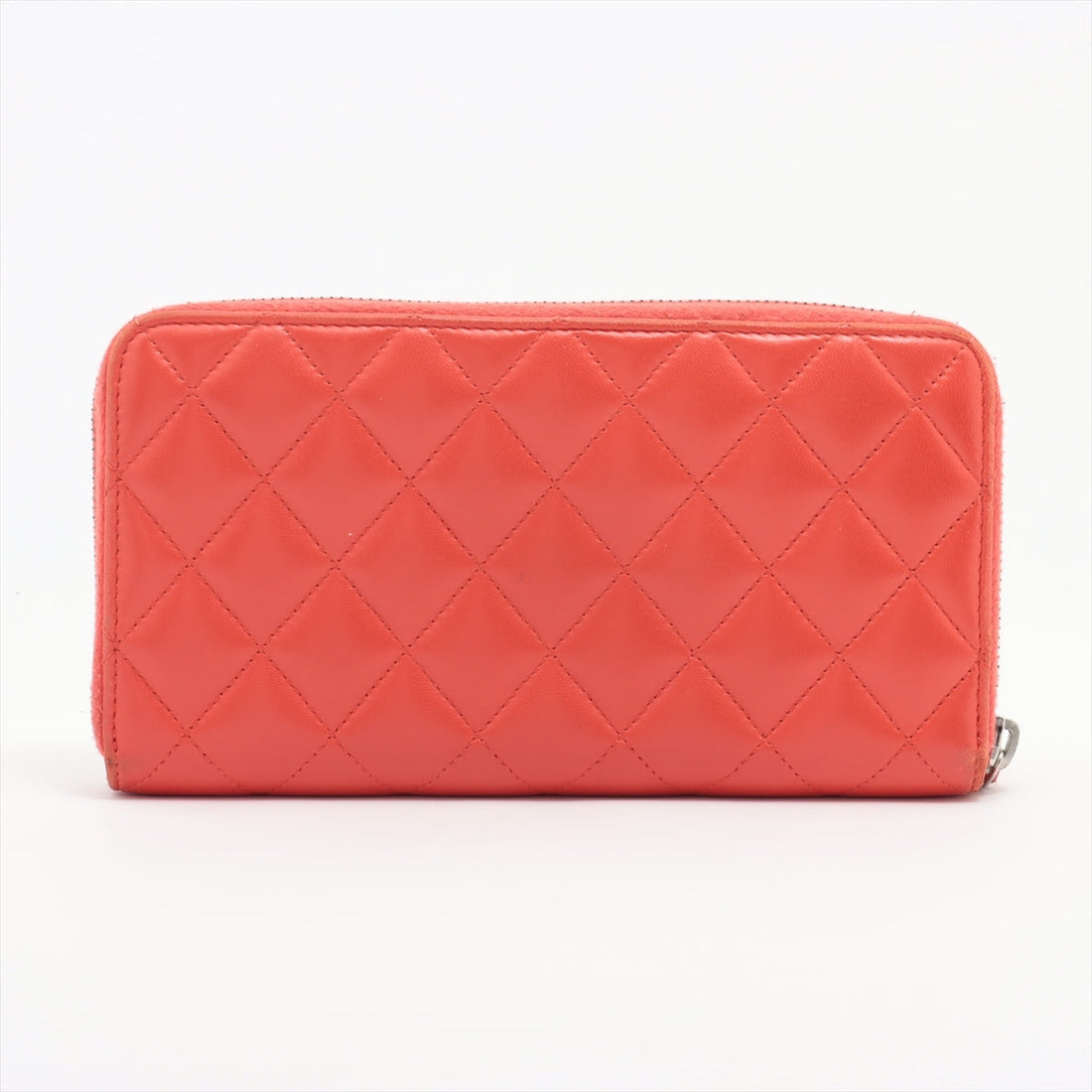 New 1:1 Rep Top Quality Chanel Matrasse  Round  Wallet Red Silver Gold