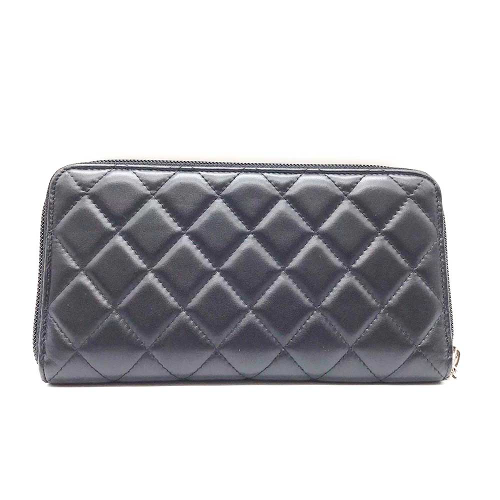 Top Quality Chanel Leather Round Zipper Wallet