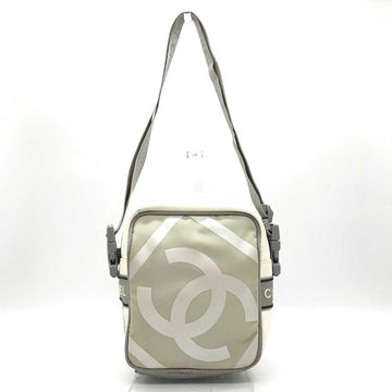 Top Quality Chanel Nylon Sports Line Shoulder Bag White Ivory