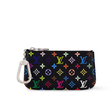 LV X MURAKAMI  KEY COIN PURSE BLACK 12CM M13664