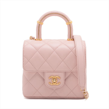 New 1:1 Rep Top Quality Chanel Matrasse  Chain Shoulder Bag Pink Gold Gold  IC Chip
