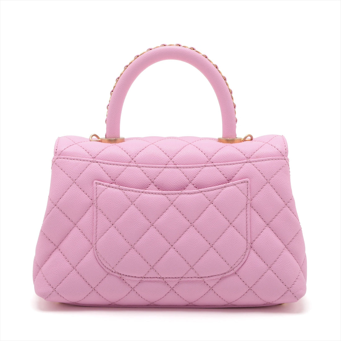 New 1:1 Rep Top Quality Chanel Coco Handle 24 XS Caviar S 2WAY Handbag Pink Gold  A92990