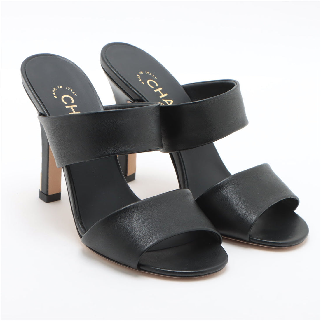 New 1:1 Rep Top Quality Chanel Coco Leather Sandal 36C  Black G32755  Pearl Box  Bag