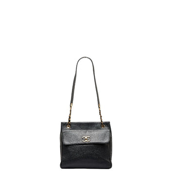 New 1:1 Rep Top Quality Chanel Cocomark Gold  Chain houlder Bag  Bag Black Caviar S  CHANEL