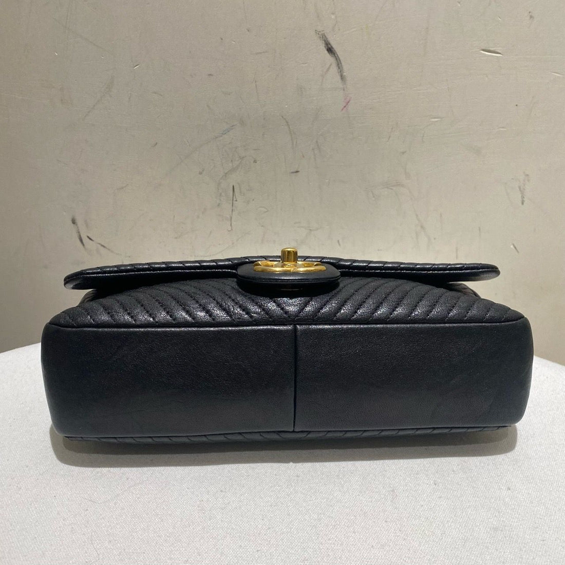 Top Quality Chanel Black Classic Flap  crossbody bagin Leather IMG_6298